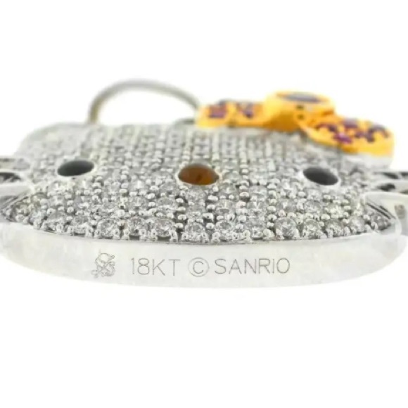 18k White Gold & Diamond Kimora Lee Simmons Pendant - Picture 2 of 6